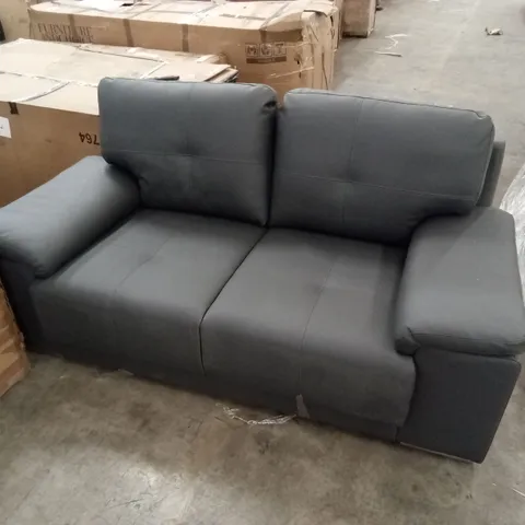 DESIGNER 2 SEATER PREMIUM FAUX LEATHER SOFA