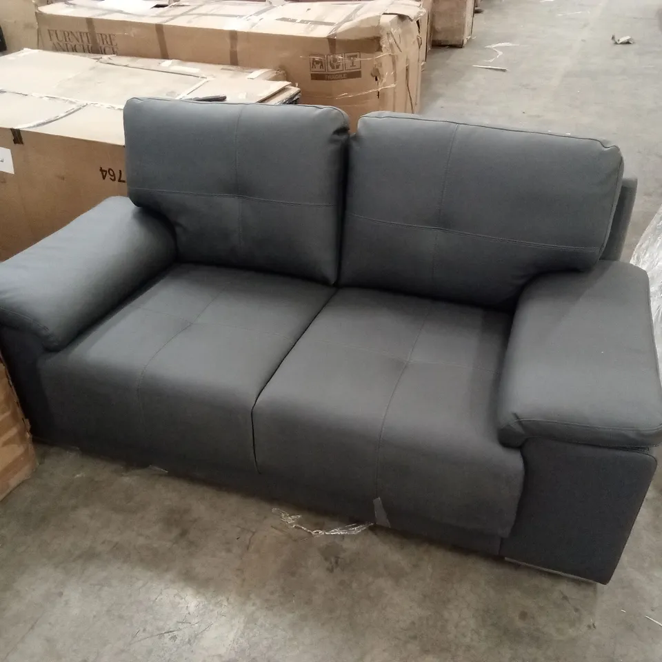 DESIGNER 2 SEATER PREMIUM FAUX LEATHER SOFA