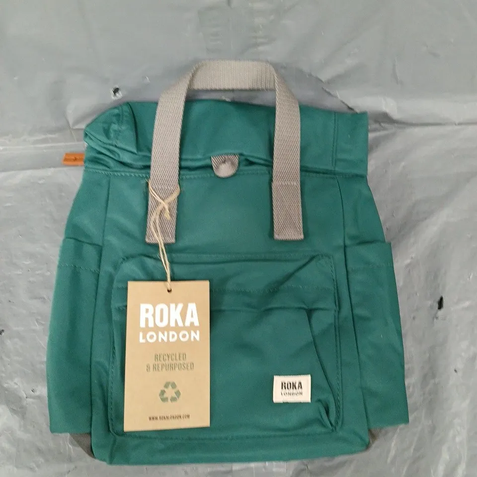 ROKA LONDON SMALL TEAL BACKPACK 