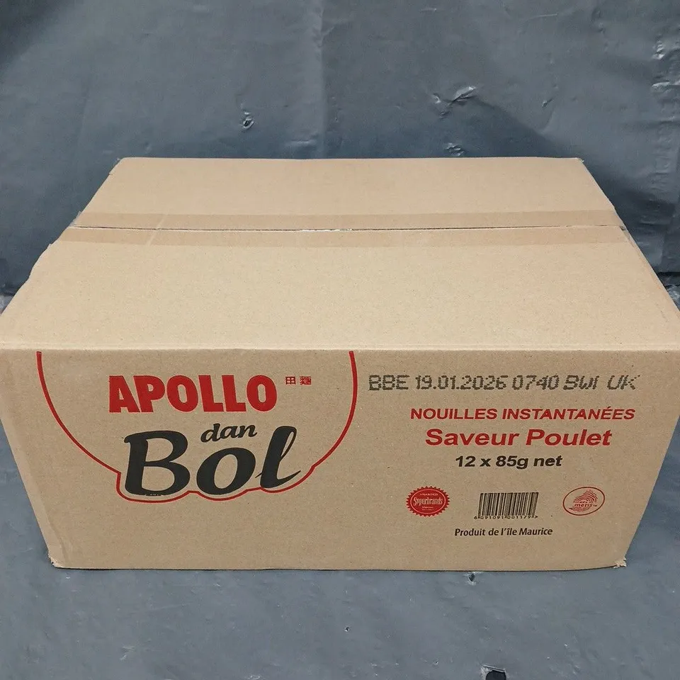 12 X SEALED APOLLO NOODLE BOWLS - CHICKEN FLAVOUR 