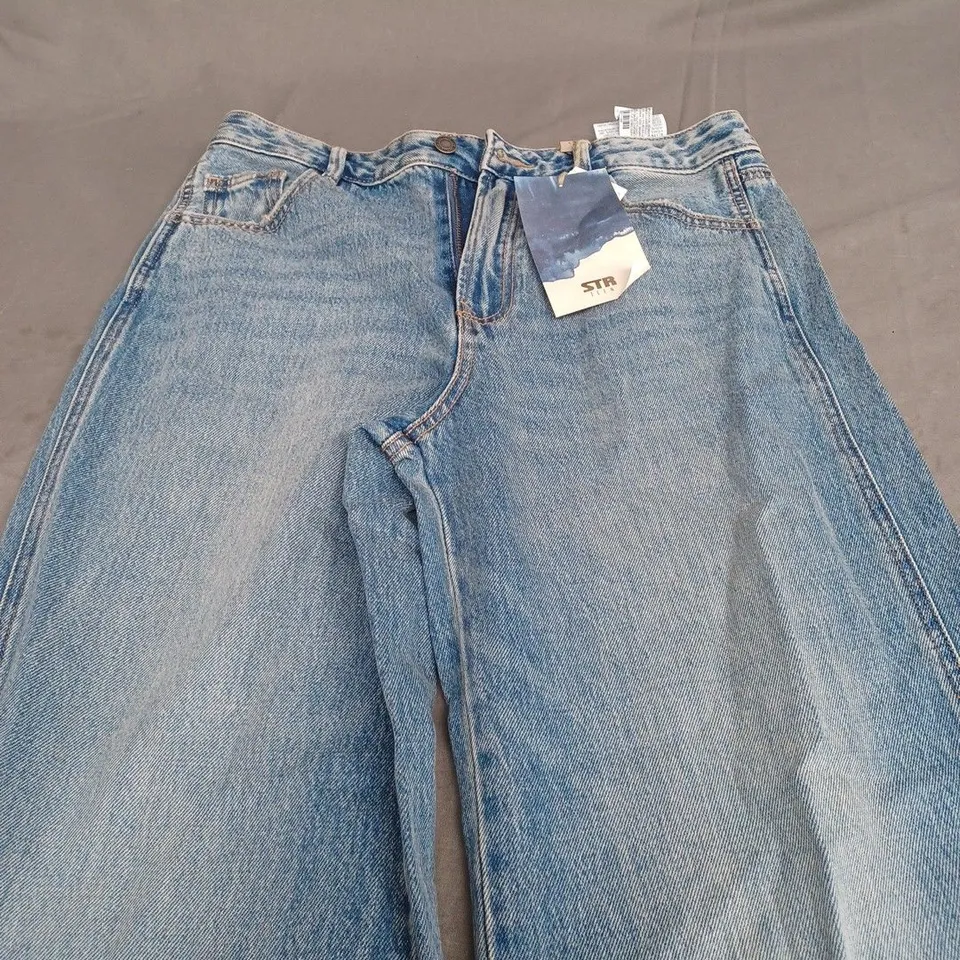 STR TEEN DENIM BAGGY JEANS - UK 10