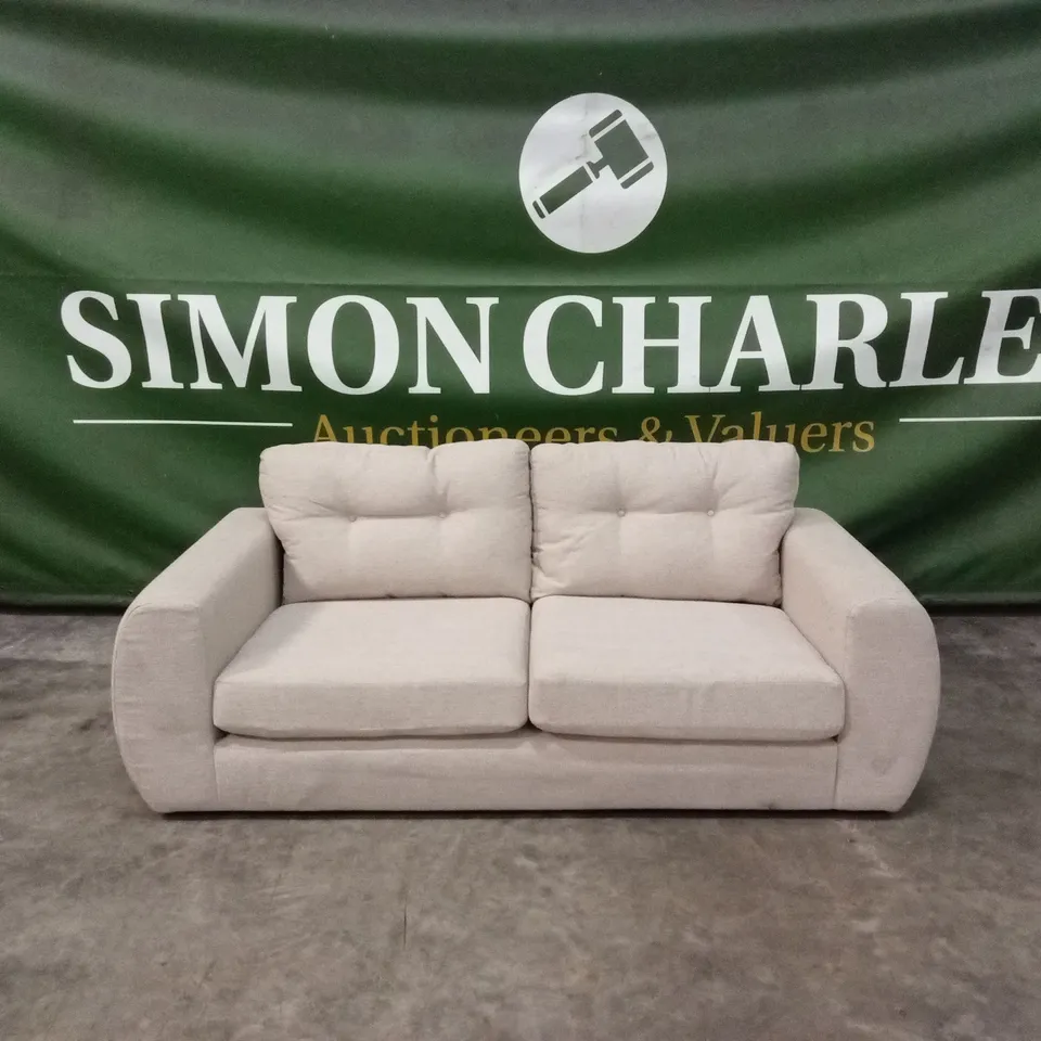 PRENT FABRIC 3 SEATER SOFA - NATURAL RRP £799