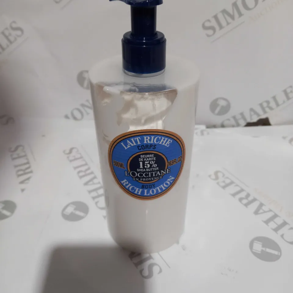 L'OCCITANE SHEA BUTTER RICH BODY LOTION 