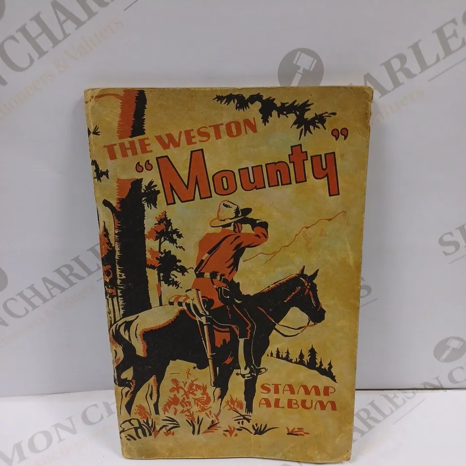 THE WESTON MOUNTY STAMP ALBUM TO CONTAIN STAMPS FROM GERMANY & ITALY 