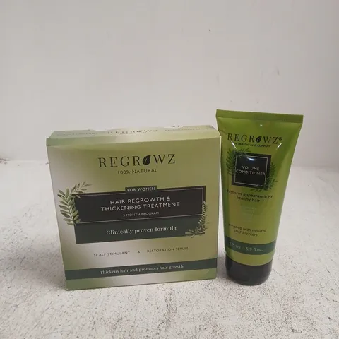APPROXIMATELY 50 ASSORTED REGROWZ PRODUCTS TO INCLUDE VOLUME CONDITIONER & HAIR REGROWTH PROGRAM, ETC - COLLECTION ONLY
