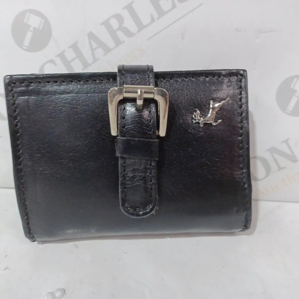 ASHWOOD STELLA RFID LEATHER PURSE - BLACK