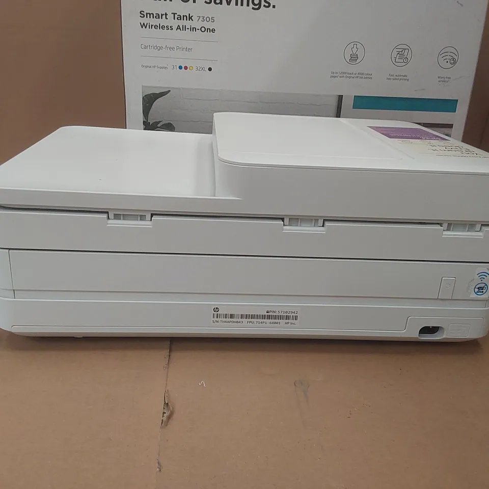BOXED HP HP714P1B SMART TANK 7305 WIRELESS PRINTER 