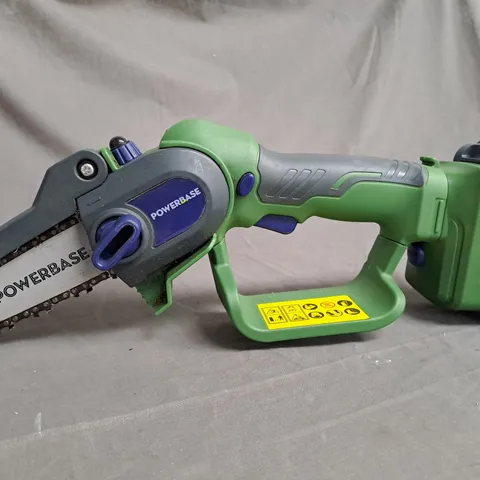 BOXED POWERBASE 12CM 20V CORDLESS MINI CHAINSAW 