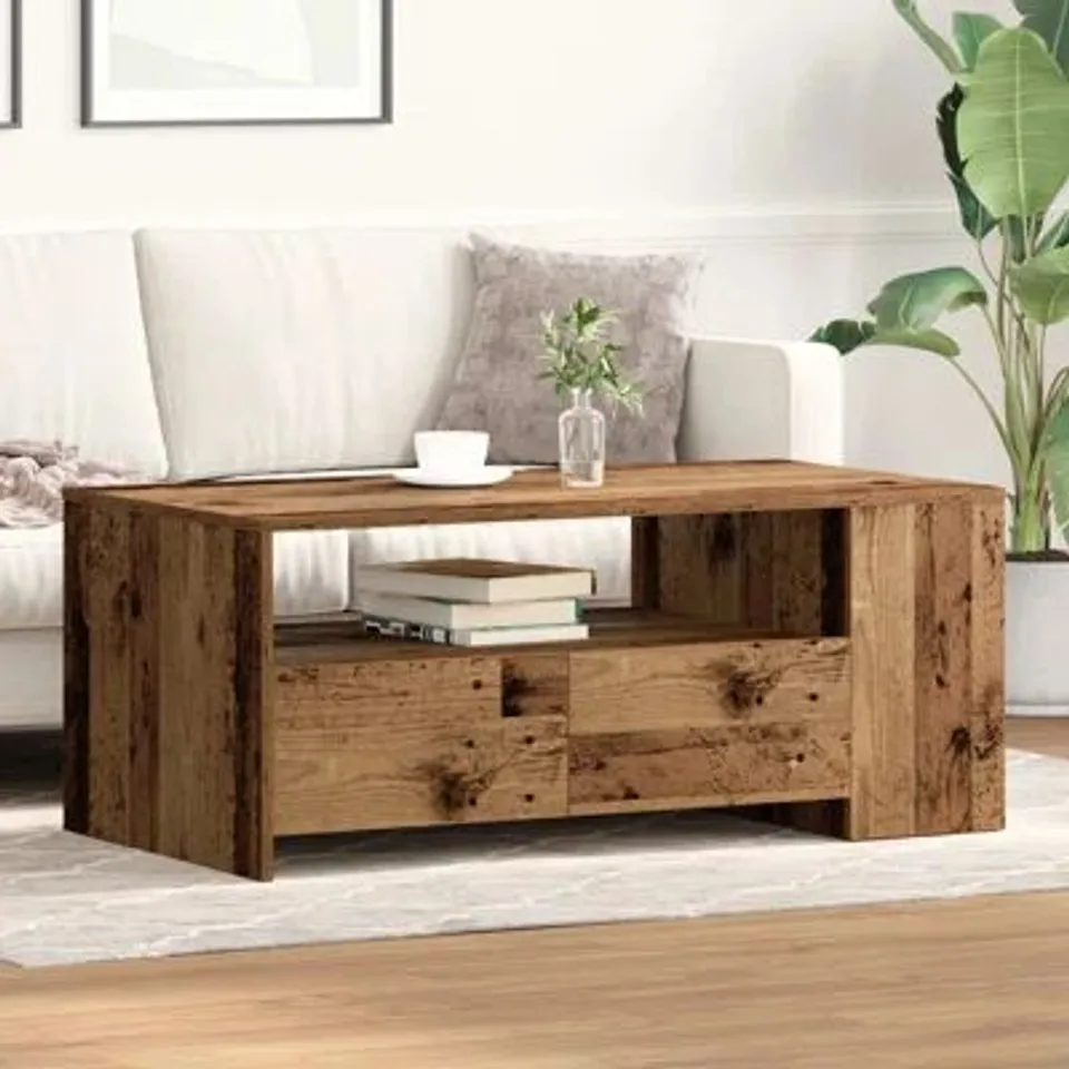 BOXED COFFEE TABLE 55X55X35CM SOLID WOOD MANGO (1 BOX)