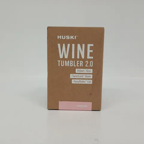 HUSKI WINE TUMBLER 2.0 – POWDER PINK (BOXED)