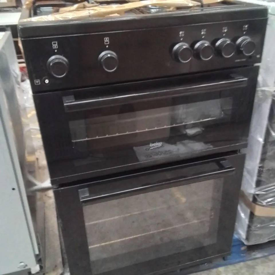 BEKO FDG6201K DOUBLE OVEN GAS COOKER BLACK