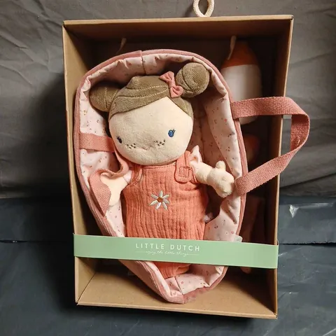 LITTLE DUTCH BABY DOLL ROSA β SOFT PLUSH DOLL, PINK OUTFIT (12+ MONTHS)