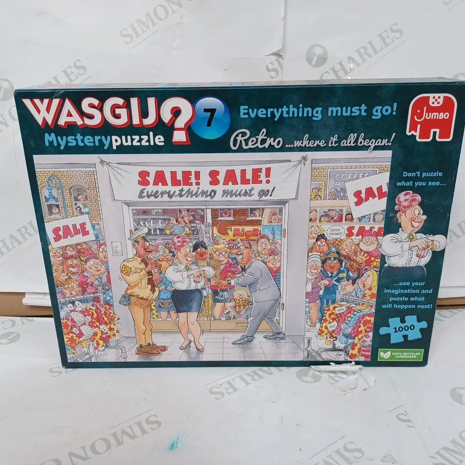 BOXED JUMBO WASGIJ MYSTERY PUZZLE 1000 PIECES