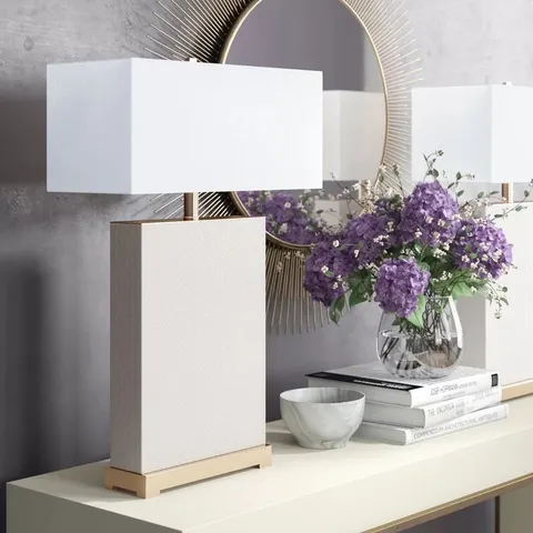 BOXED ANGELINEA 71CM TABLE LAMP SET (1 BOX)