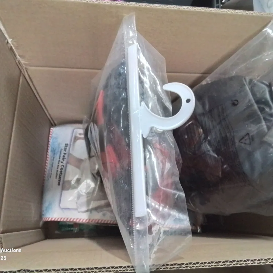 BOX TO CONTAIN ASSORTMENT OF ADULT AND CHILDREN COSTUMES; FEMALE SKELETON, GROOT, KATNISS EVERDEEN ETC