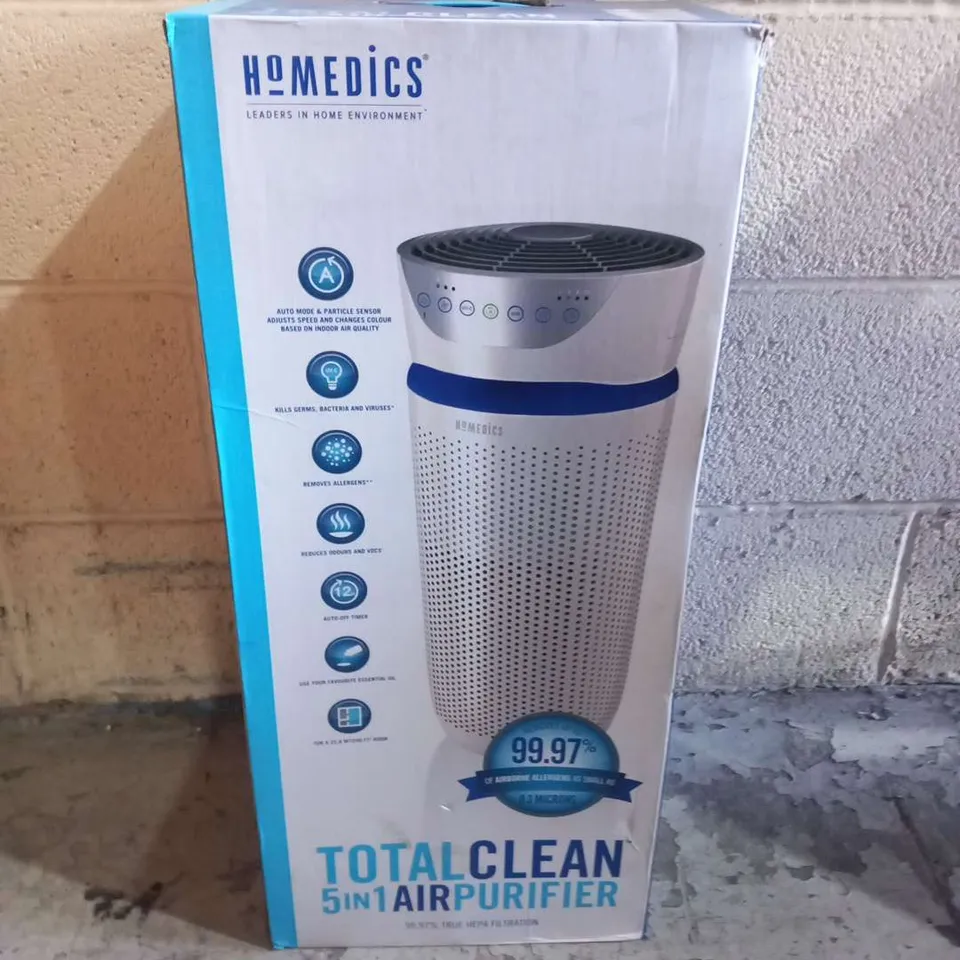 BOXED HOMEDICS TOTAL CLEAN 5-IN-1 AIR PURIFIER