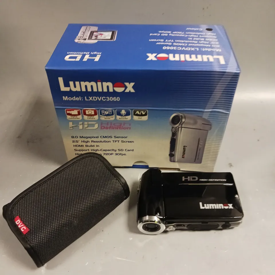 BOXED LUMINOX LXDVC3060 HD VIDEO CAMERA 