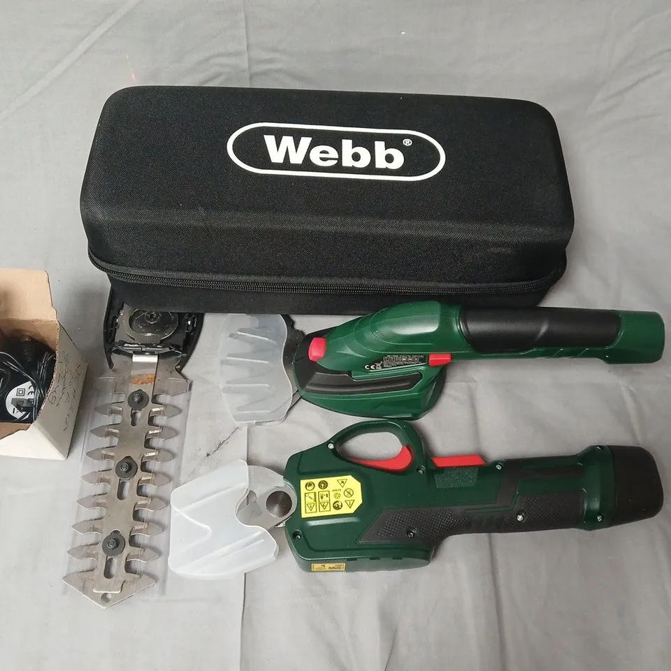 WEBB PRUNER & SHEAR SET WITH STORAGE BOX