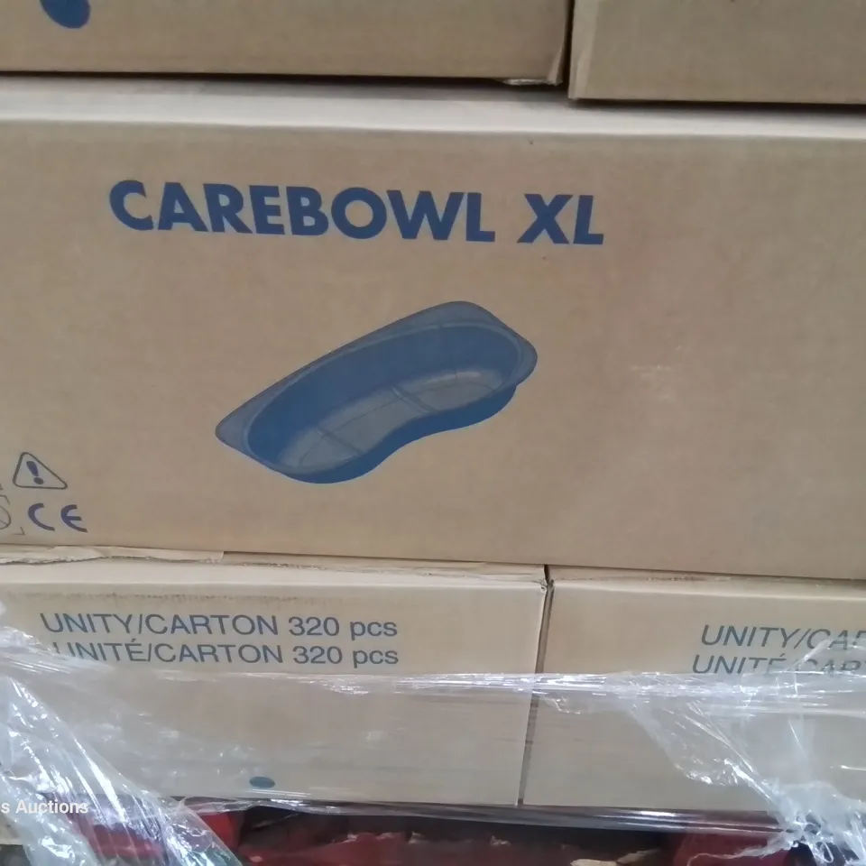 PALLET OF APPROXIMATELY 18 CASES EACH CONTAINING 320 CAREBOWL XL DISPOSABLE DISHES