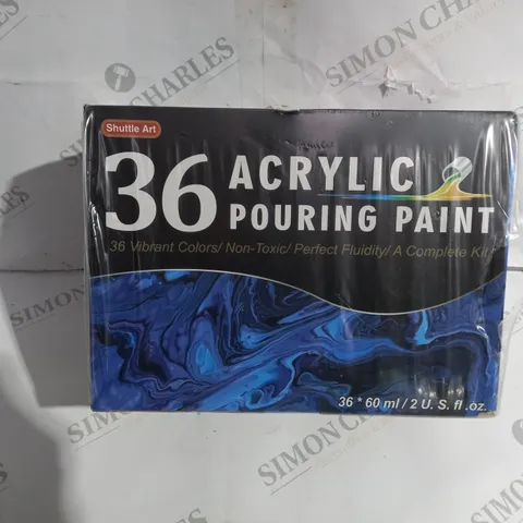 SEALED SHUTTLE ART 36 ACRYLIC POURING PAINT