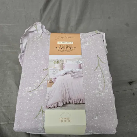 STACEY SOLOMON FRILL EDGE DUVET SET - SUPER KING
