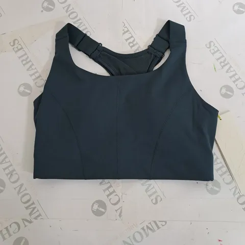 MODA DARK GREEN TRAINING SPORTS BRA - SMALL