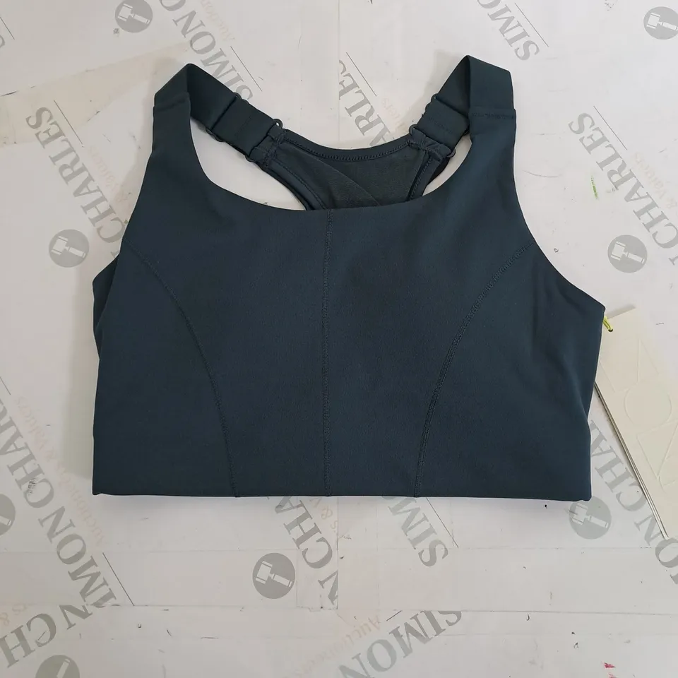 MODA DARK GREEN TRAINING SPORTS BRA - SMALL