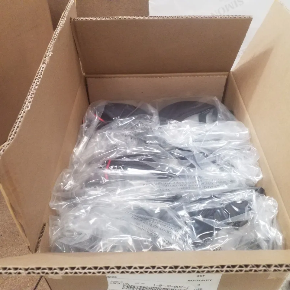 BOX CONTAINING APPROXIMATELY 3X BRAND NEW MAGISCULPT BODYSUITS - COLOUR BLACK - SIZE 36F