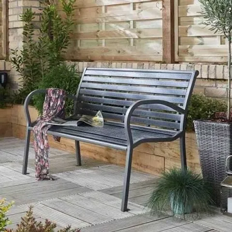 MONACO GREY GARDEN BENCH