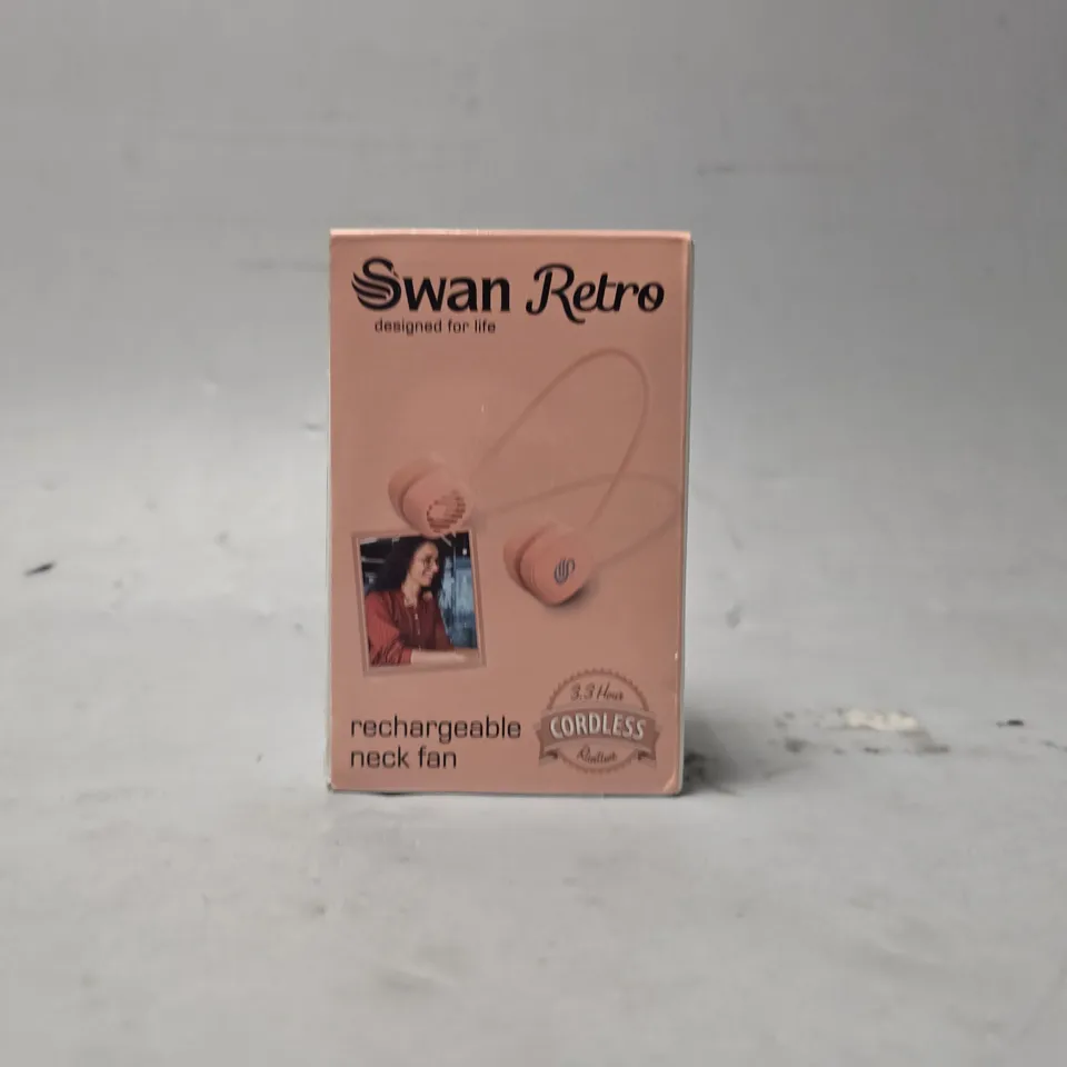 SEALED SWAN RETRO RECHARGEABLE NECK FAN 