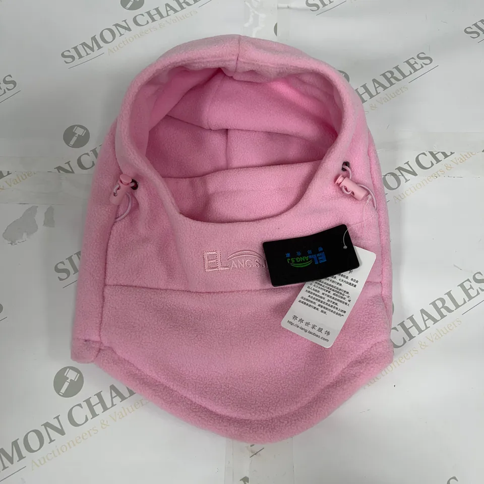 ELANG.SU FLEECE SKI HOOD IN PINK