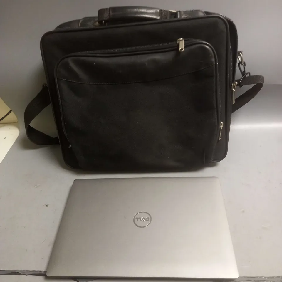 DELL LAPTOP AND LAPTOP BAG IN SILVER