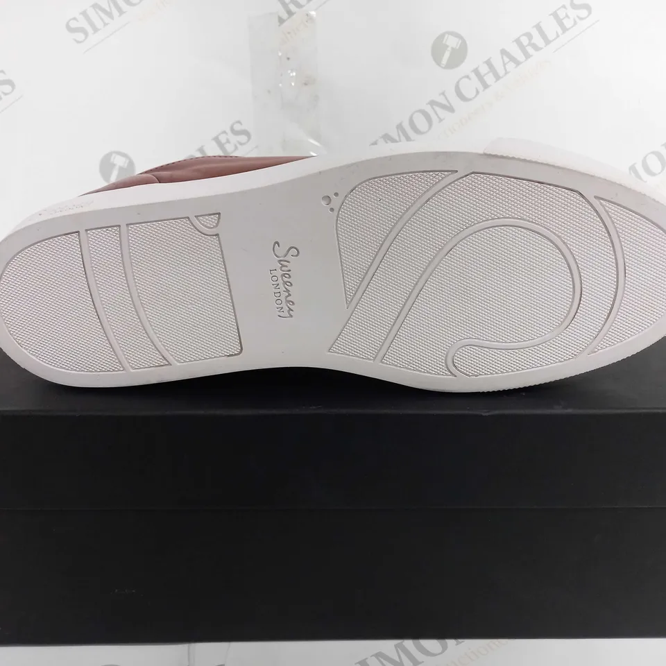 BOXED OLIVER SWEENEY HAYLE COGNAC BROWN SMART SHOE - UK 10