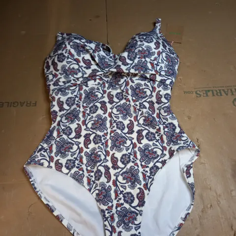 BODEN PATTERN ALL IN ONE SWIMMING COSTUME SIZE 34DD