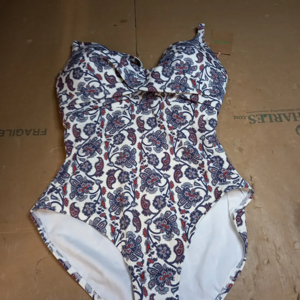 BODEN PATTERN ALL IN ONE SWIMMING COSTUME SIZE 34DD