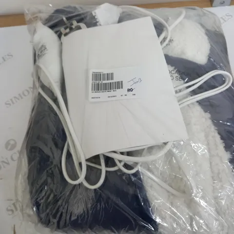 COZEE HOME OVERSIZED HEATED WRAP IN NAVY