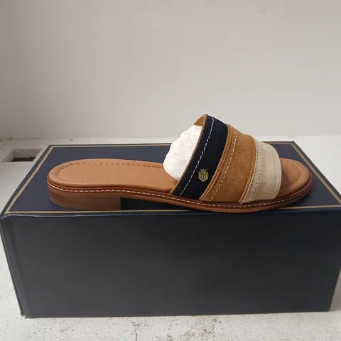 FAIRFAX AND FAVOR WOMENS SANTORINI SANDAL TRI COLOUR SUEDE UK 6
