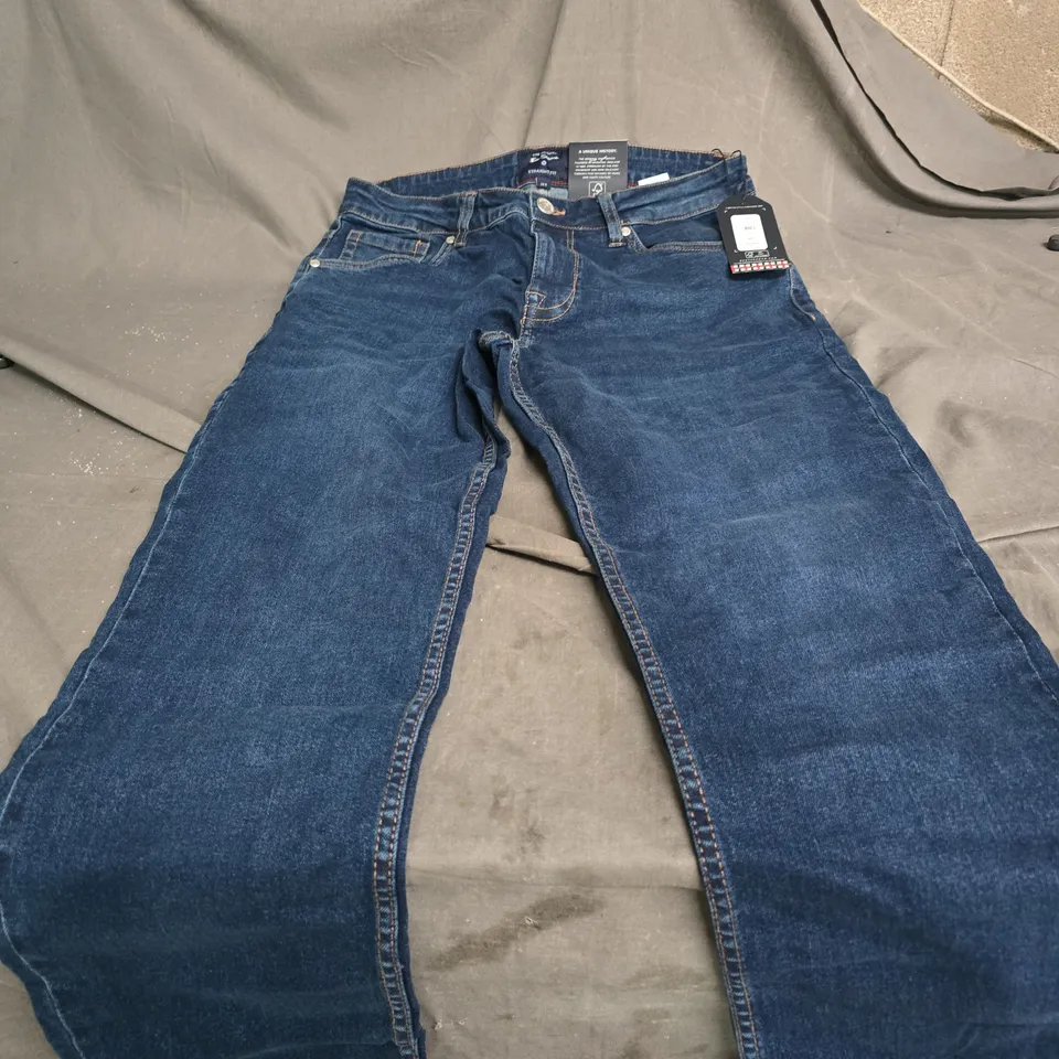 BEN SHERMAN DENIM JEANS – VINTAGE STRAIGHT FIT, DARK DENIM, 32R