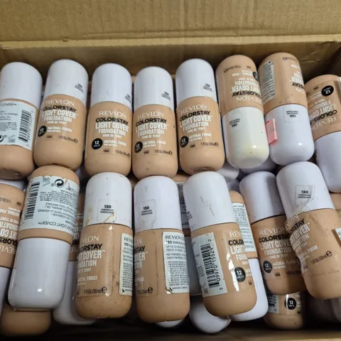 APPROXIMATELY 60 REVLON COLOURSTAY LIGHT COVER FOUNDATION - SHADE 130 - 30ML