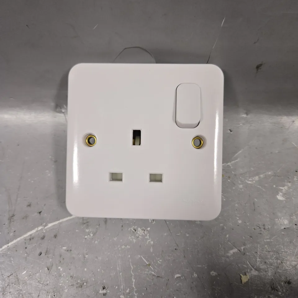 10 X SCHNEIDER MAINS SOCKET FACE PLATES 