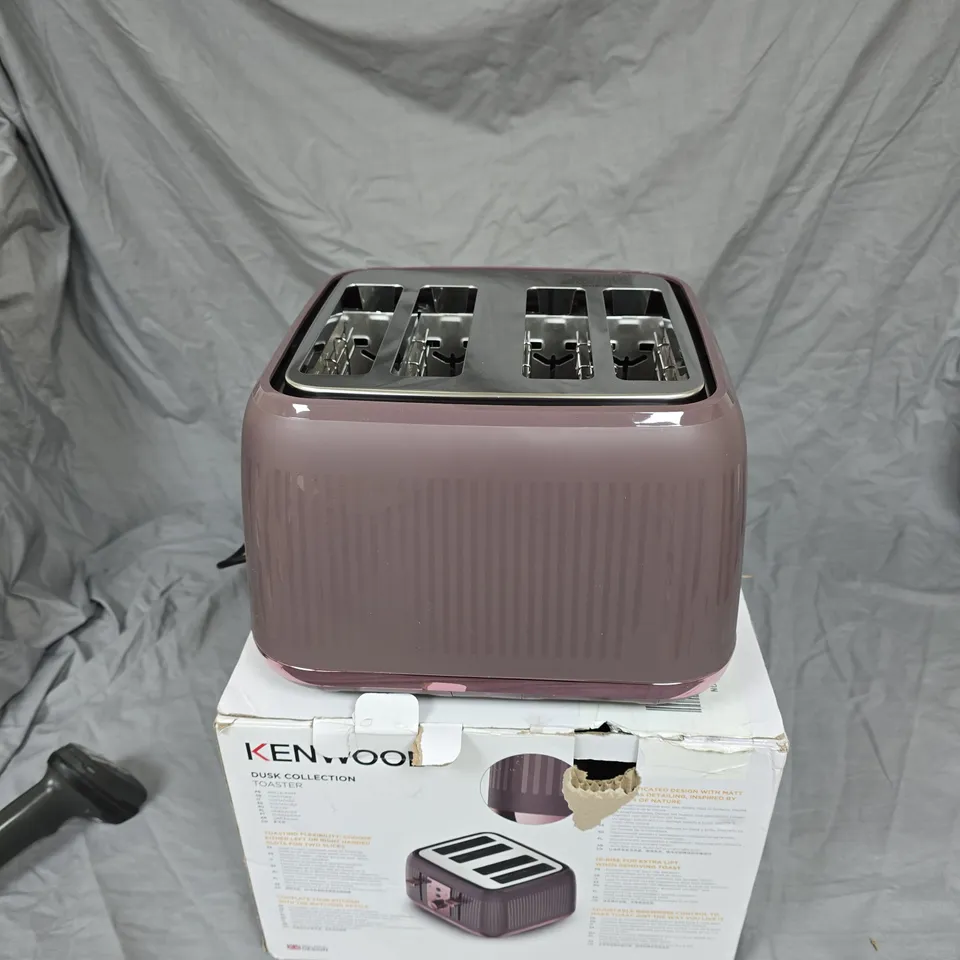 BOXED KENWOOD DUSK COLLECTION TOASTER IN PURPLE 