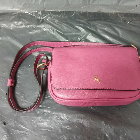 ASHWOOD LEATHER FLAPOVER CAMERA BAG - PINK