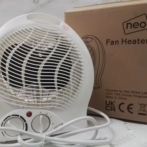 BOXED NEO FAN HEATER IN WHITE