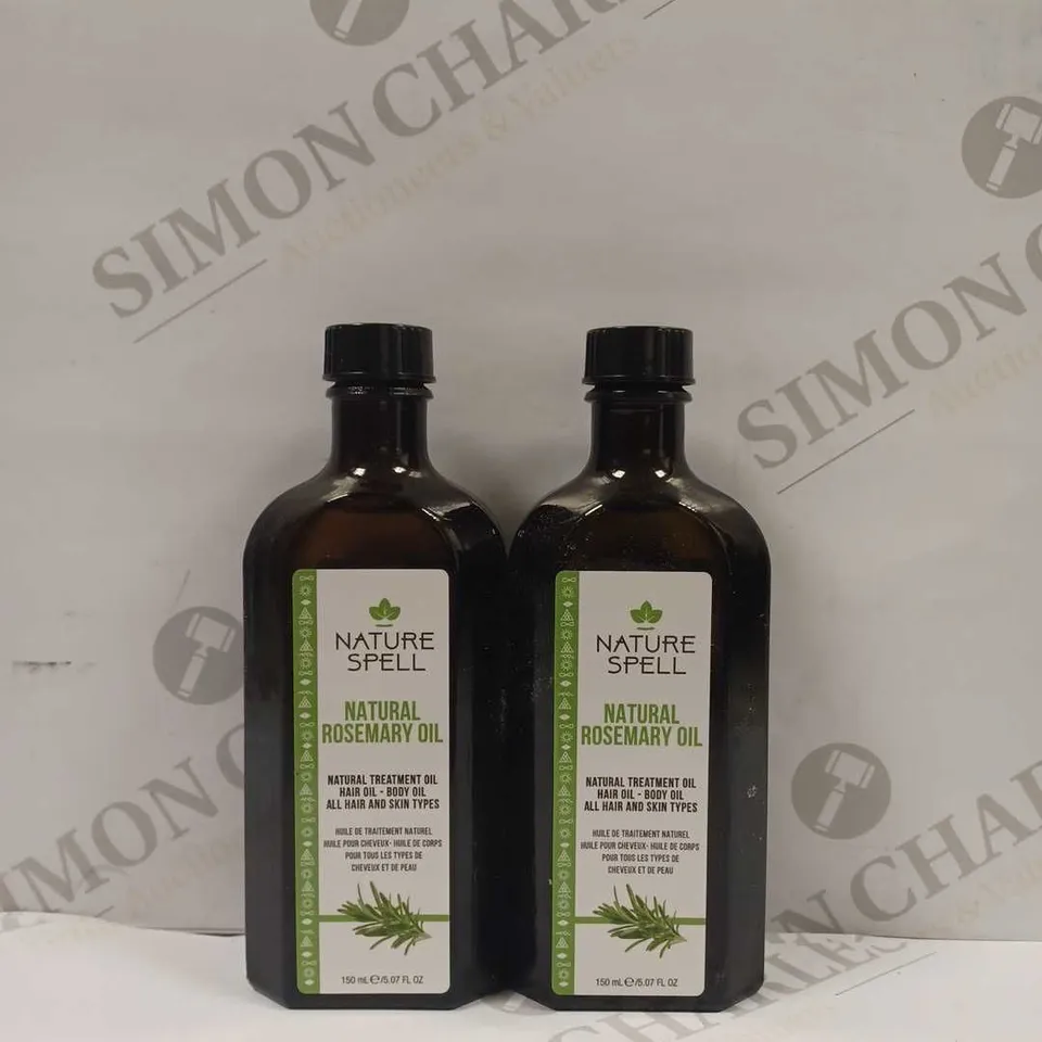 SET OF 2 NATURE SPELL ROSEMARY OIL FOR HAIR & SKIN 150ML ROSEMARY OIL FOR HAIR GROWTH