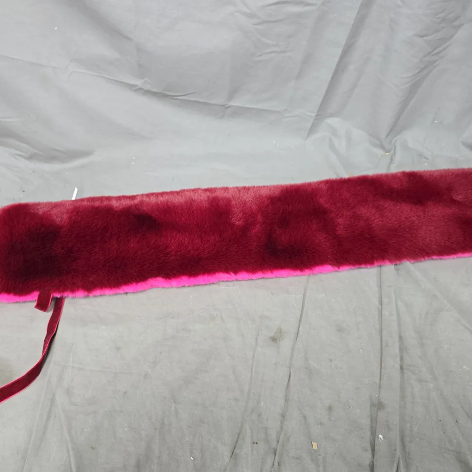 WHITE STUFF FAUX FUR LONG HOT WATER BOTTLE COVER – PINK