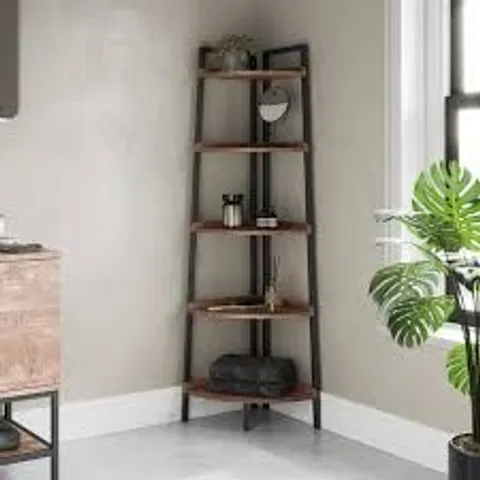 BOXED FULTON BATHROOM CORNER LADDER SHELF (1 BOX)