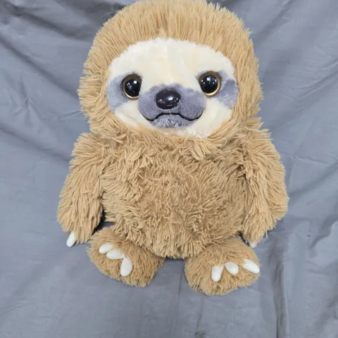 BROWN PLUSH SLOTH STUFFED ANIMAL