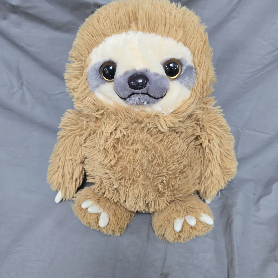 BROWN PLUSH SLOTH STUFFED ANIMAL