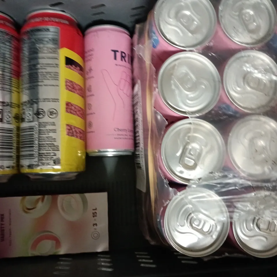 APPROXIMATELY 10 ASSORTED FOOD AND DRINK ITEMS TO INCLUDE TRIP, C4, ENSURE, ETC