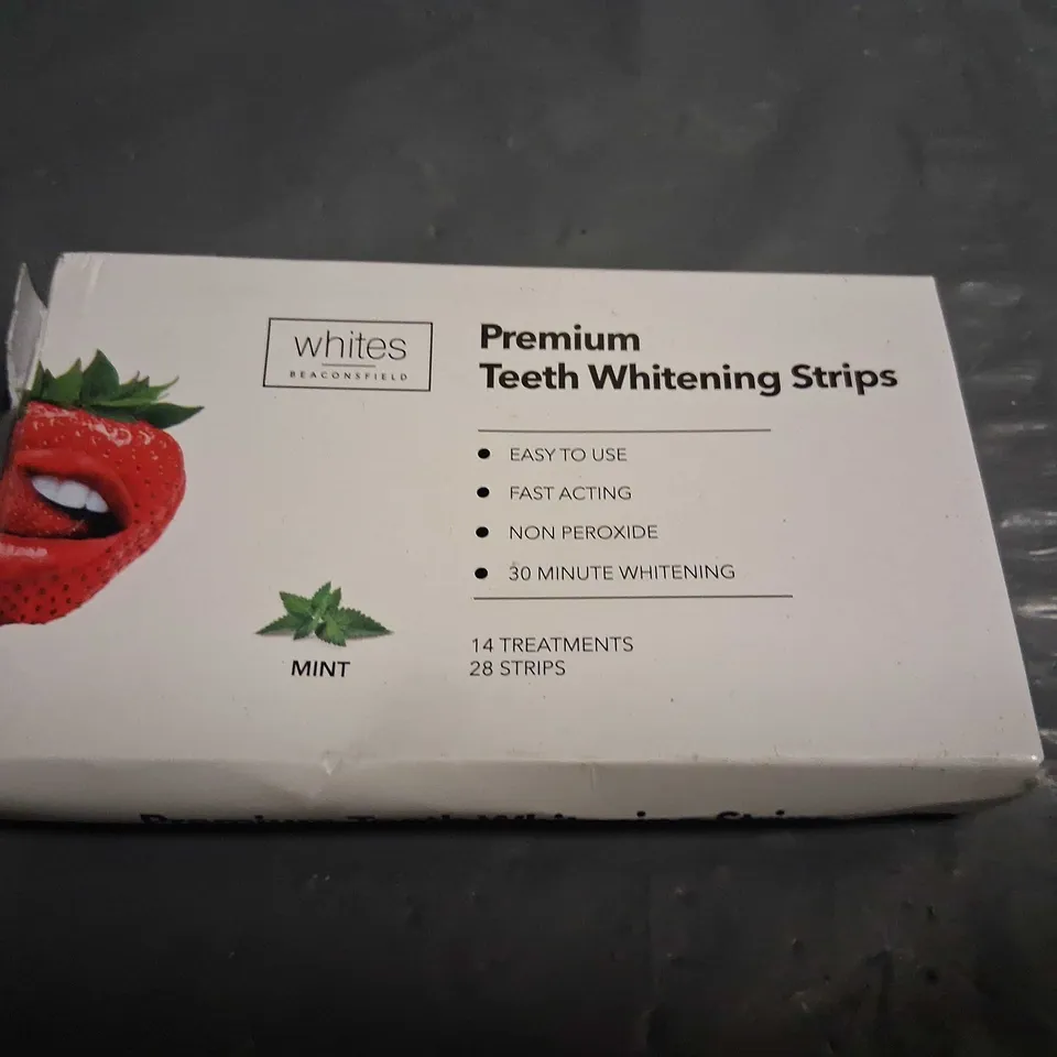 FOUR BOXES OF WHITES PREMIUM TEETH WHITENING STRIPS